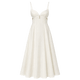 Petal Cutout Linen Maxi Dress