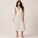 Robe midi à pois