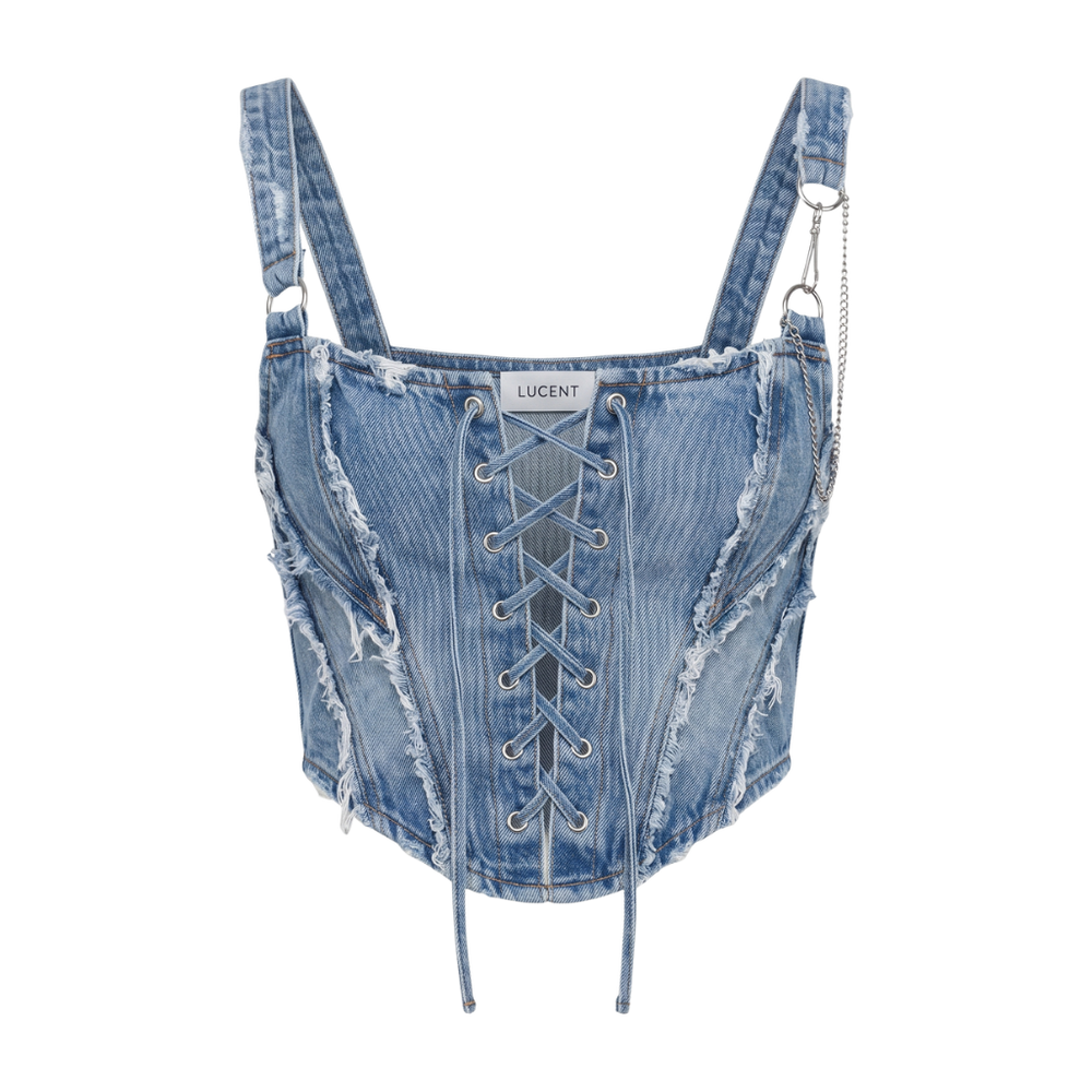 Rebel Lace Denim Corset
