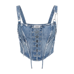 Rebel Lace Denim Corset
