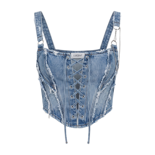 Rebel Lace Denim Corset