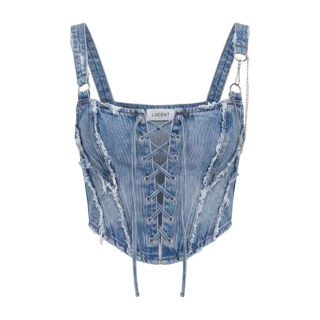 Rebel Lace Denim Corset