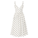 Robe midi à pois