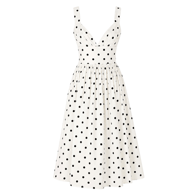 Polka Dot Midi Dress