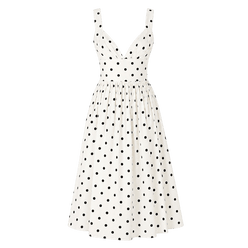 Robe midi à pois