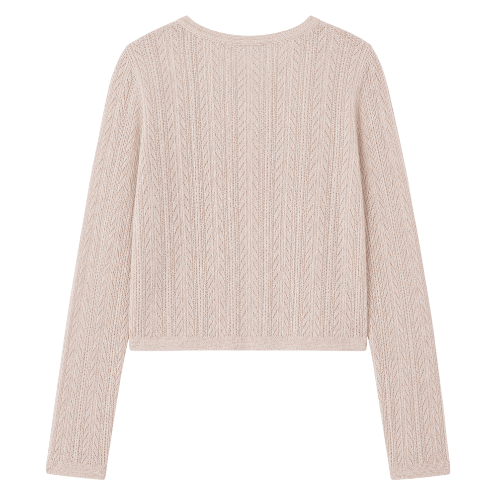 Pointelle Knit Cardigan