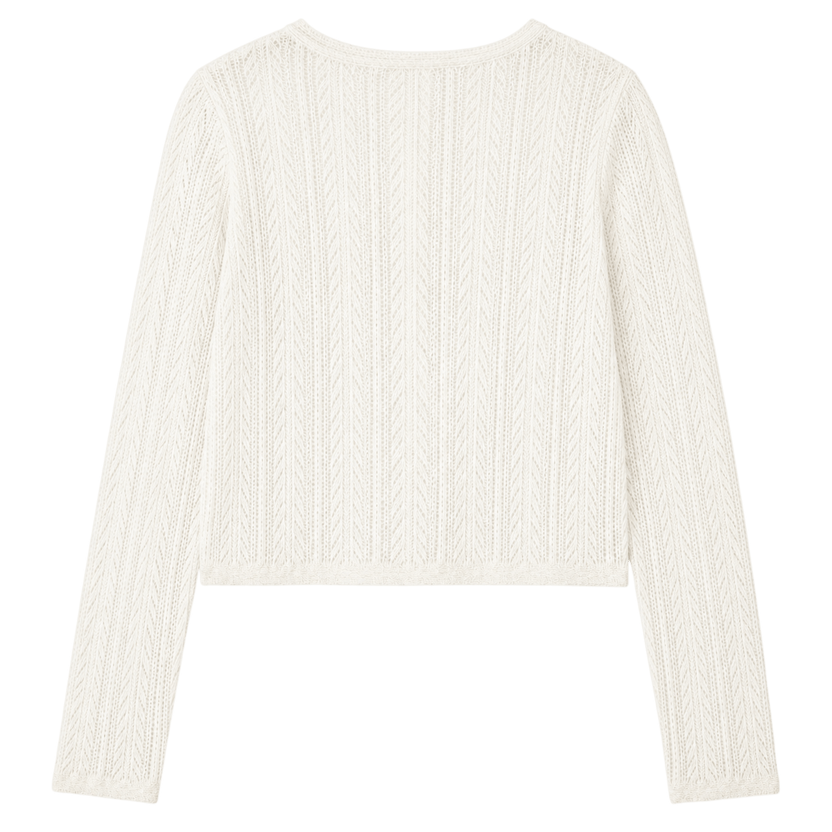 Pointelle Knit Cardigan