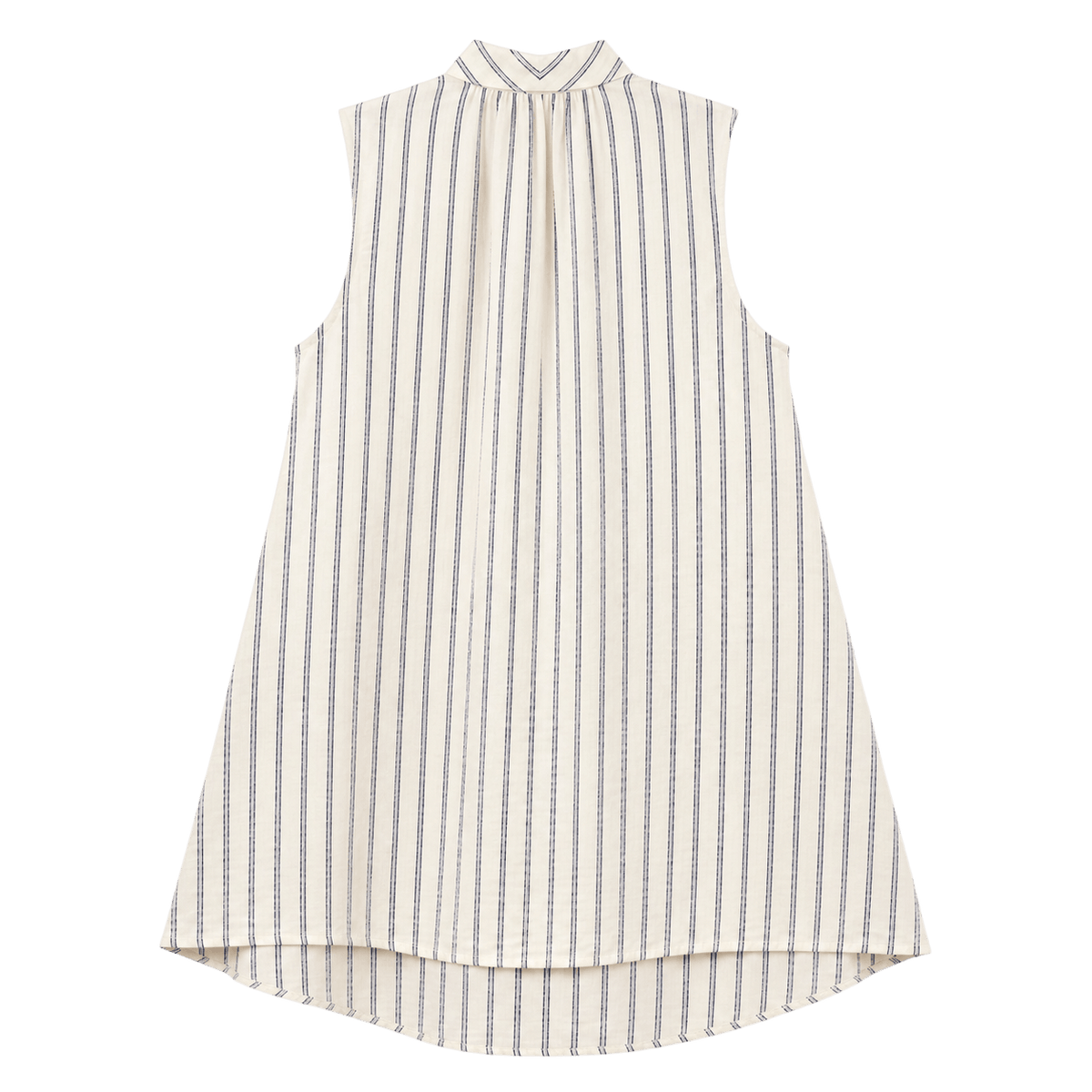 Wrap Collar Swing Dress