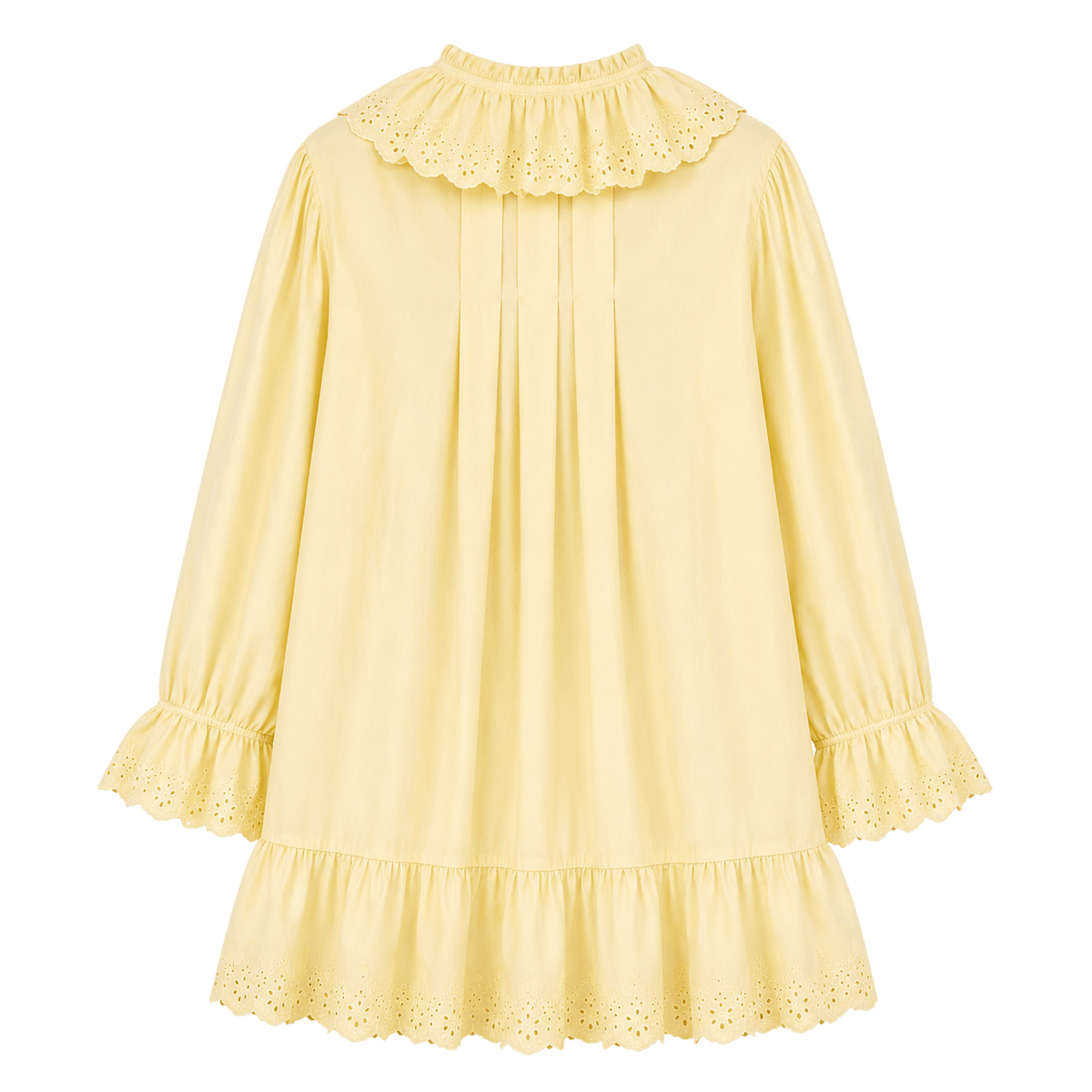 Ruffle Collar Mini Shirt Dress