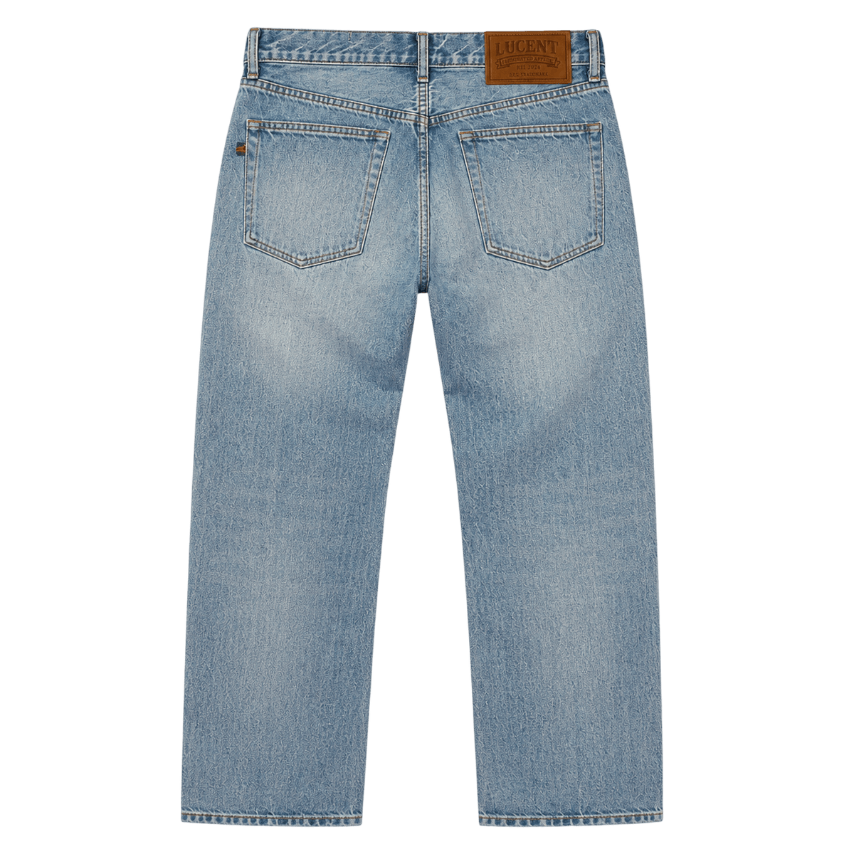 Vintage Wash Straight-Leg Jeans