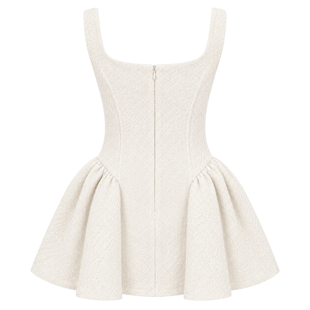 Tweed Fit-and-Flare Mini Dress