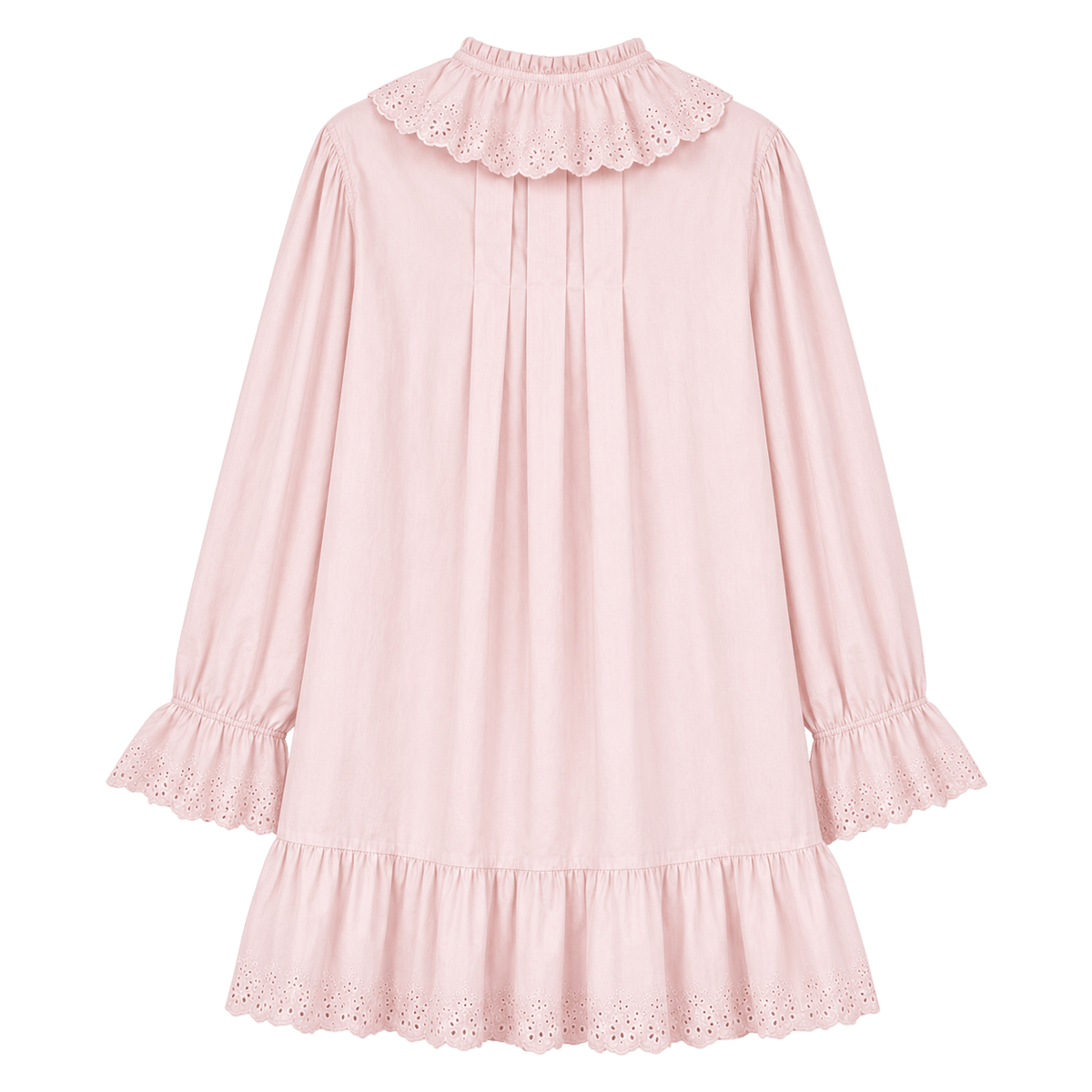 Ruffle Collar Mini Shirt Dress