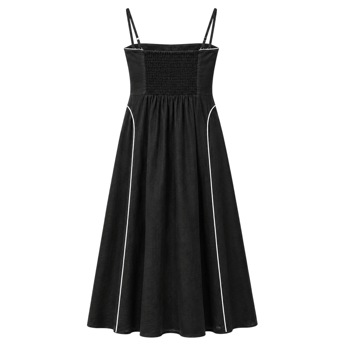Piped Bustier Maxi Dress