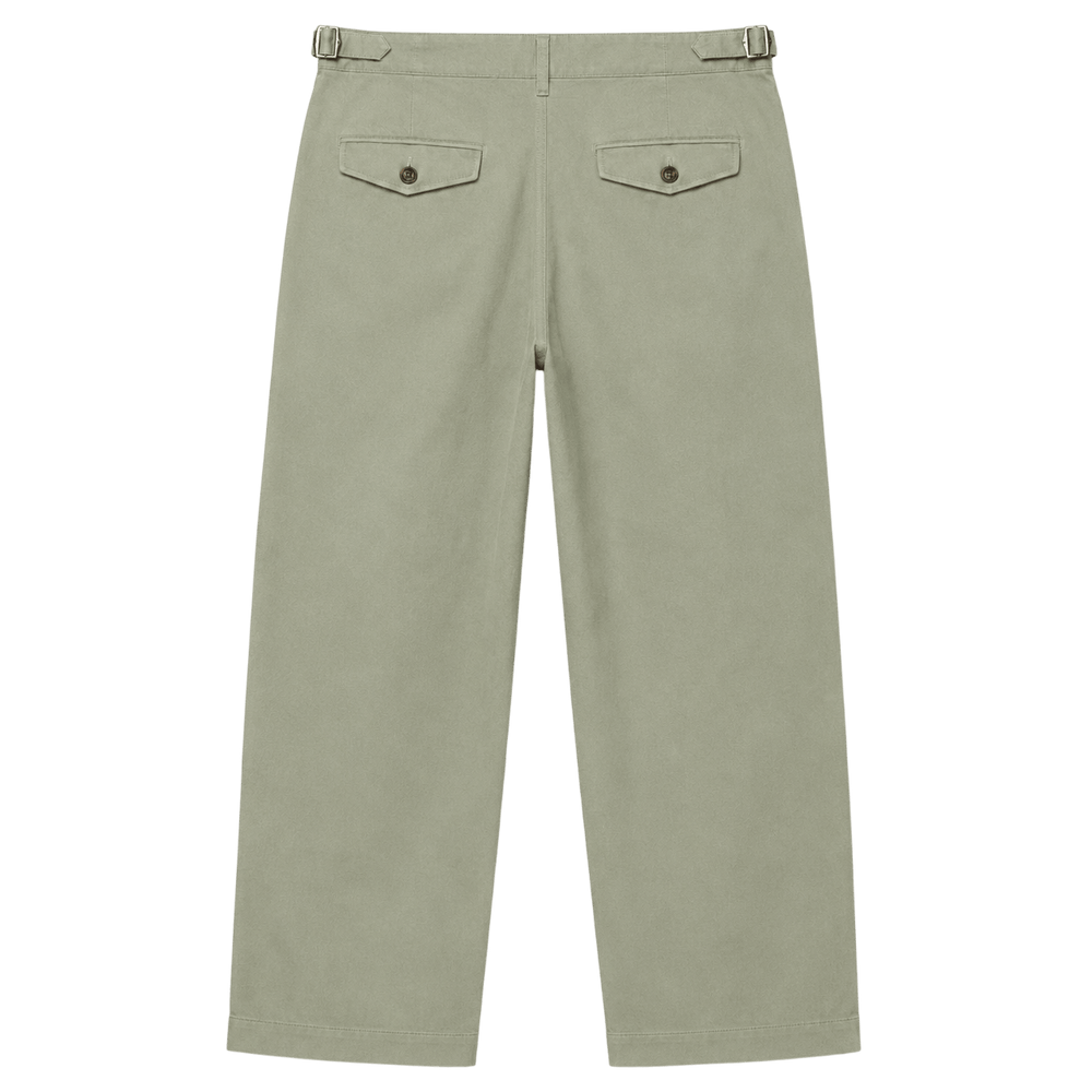Pantalon large plissé