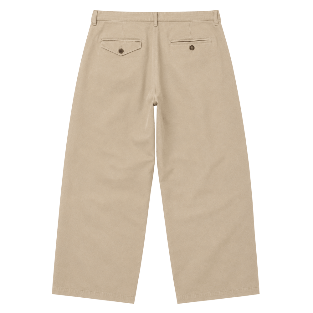 Pleated Wide-Leg Trousers