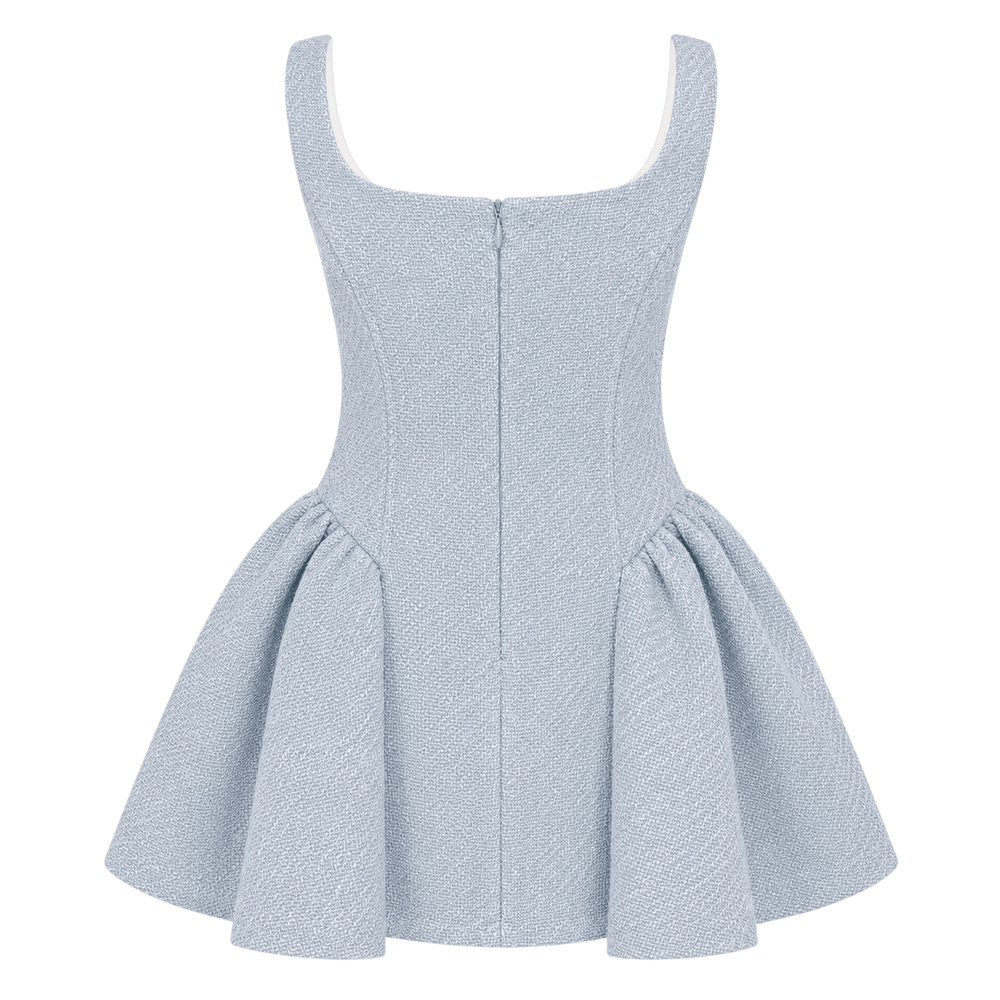 Tweed Fit-and-Flare Mini Dress