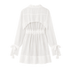 Cape-Back Silk Mini Dress