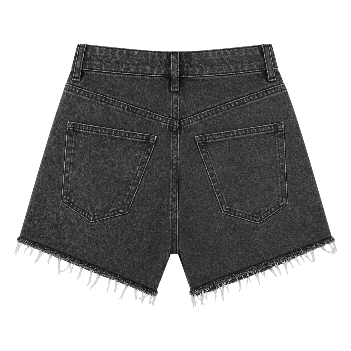 Short en jean taille haute