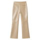 Leather Kick-Flare Trousers