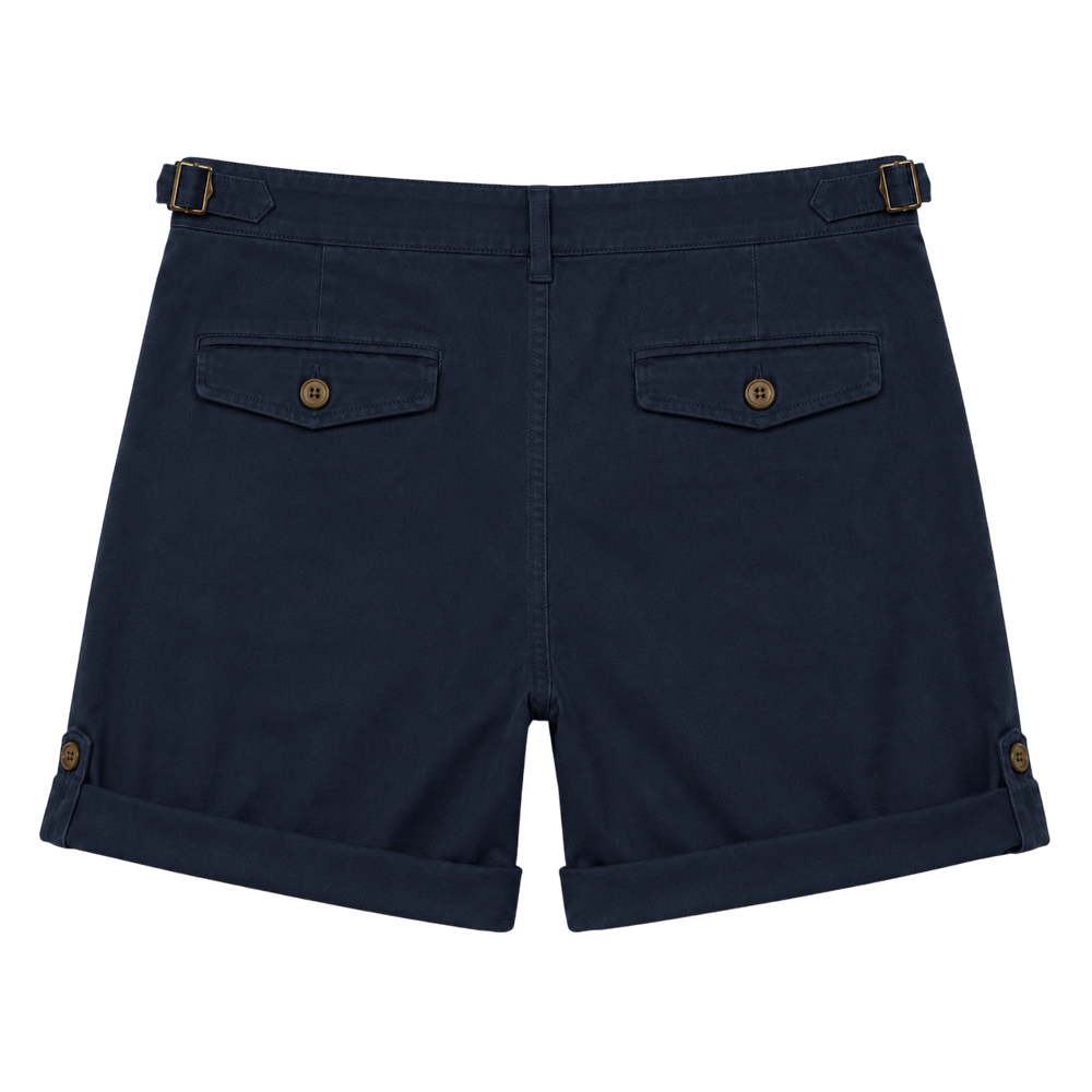 Pleated Chino Shorts