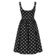 Robe midi à pois