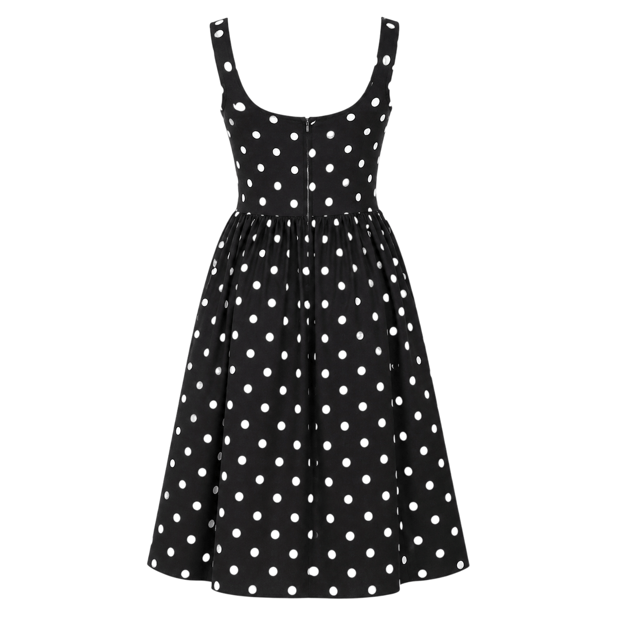 Robe midi à pois