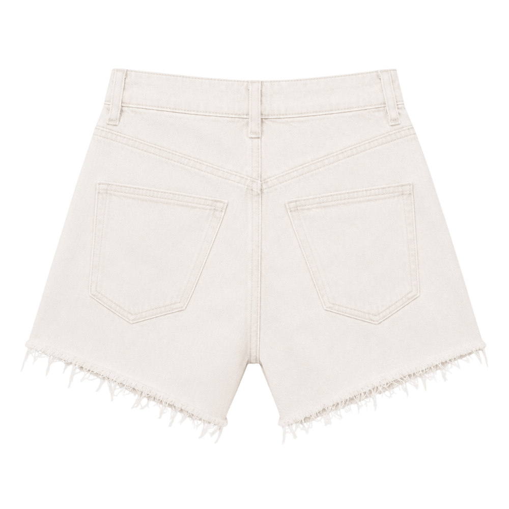 Short en jean taille haute