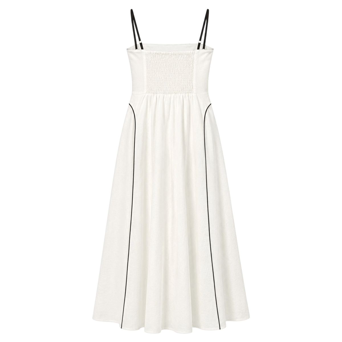 Piped Bustier Maxi Dress