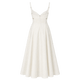 Petal Cutout Linen Maxi Dress