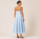 Petal Cutout Linen Maxi Dress