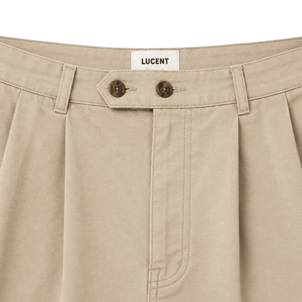 Pleated Wide-Leg Trousers