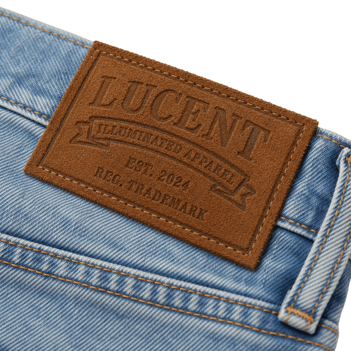 Vintage Wash Straight-Leg Jeans