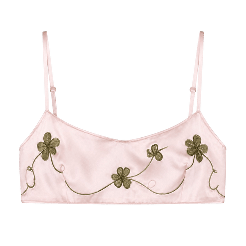 Silk Embroidered Bralette