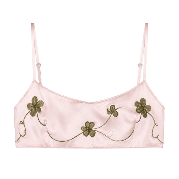 Silk Embroidered Bralette