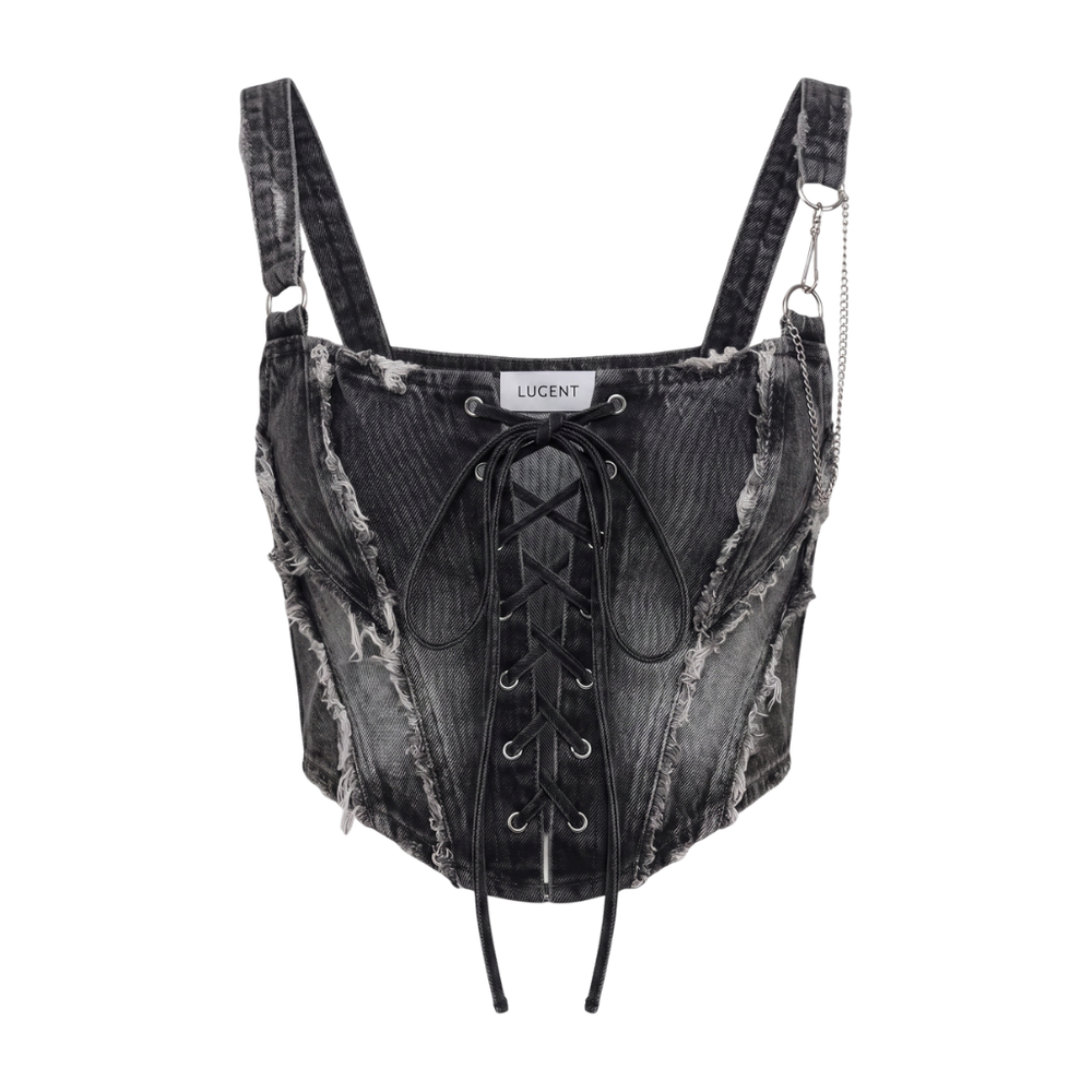 Rebel Lace Denim Corset