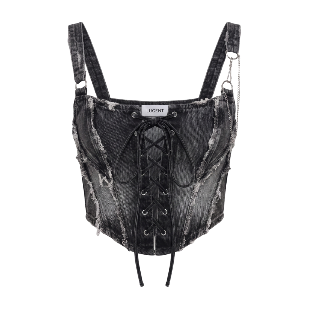 Rebel Lace Denim Corset