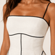 Piped Bustier Maxi Dress