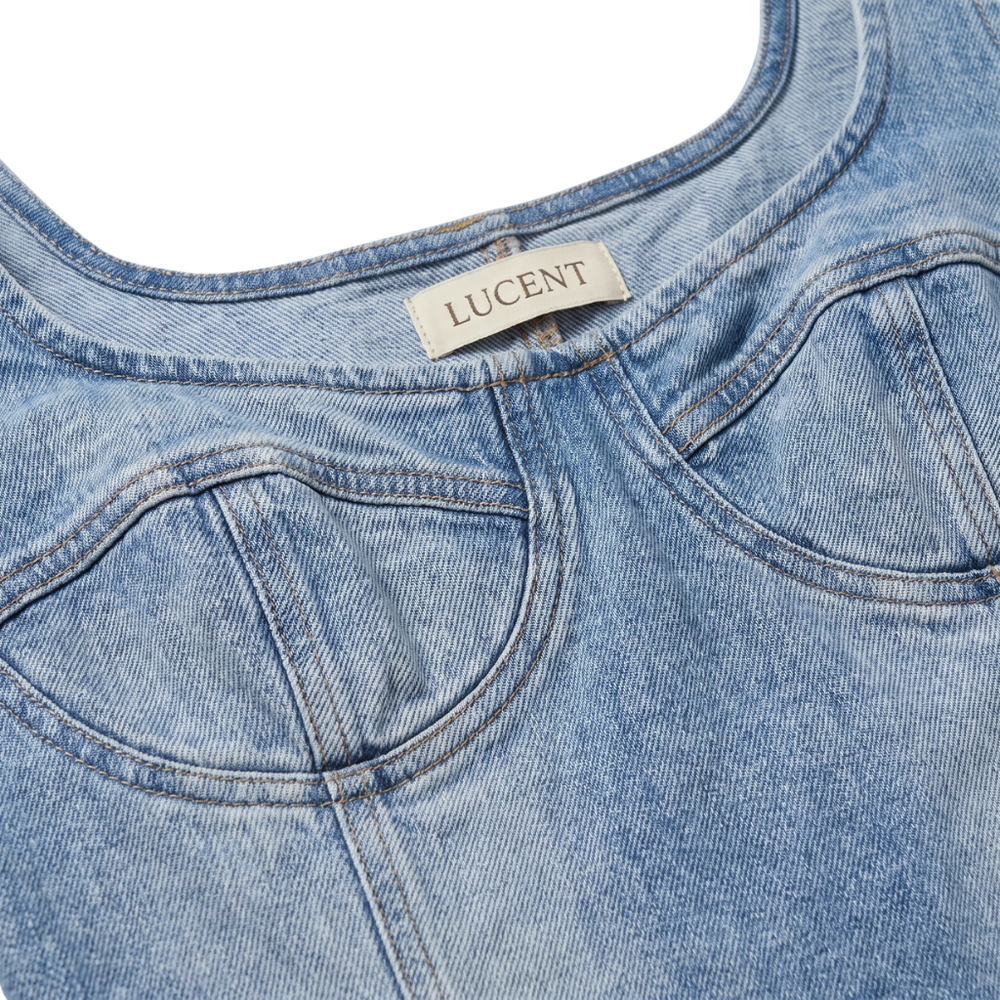 Sculpt Denim Bodysuit