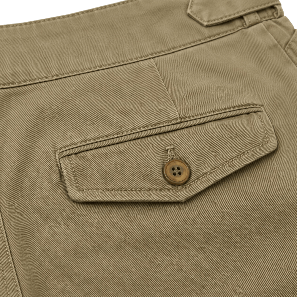 Pleated Chino Shorts