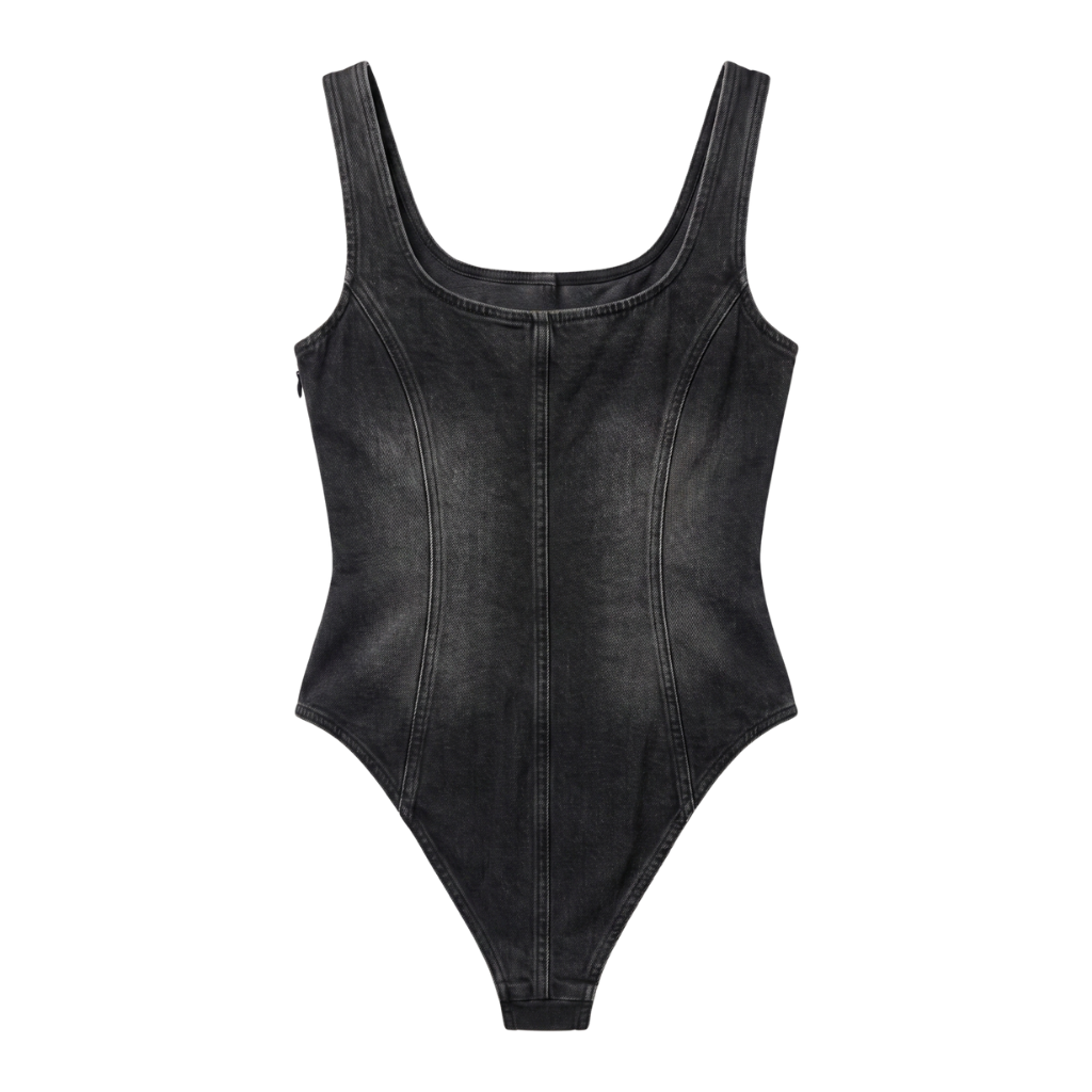 Sculpt Denim Bodysuit