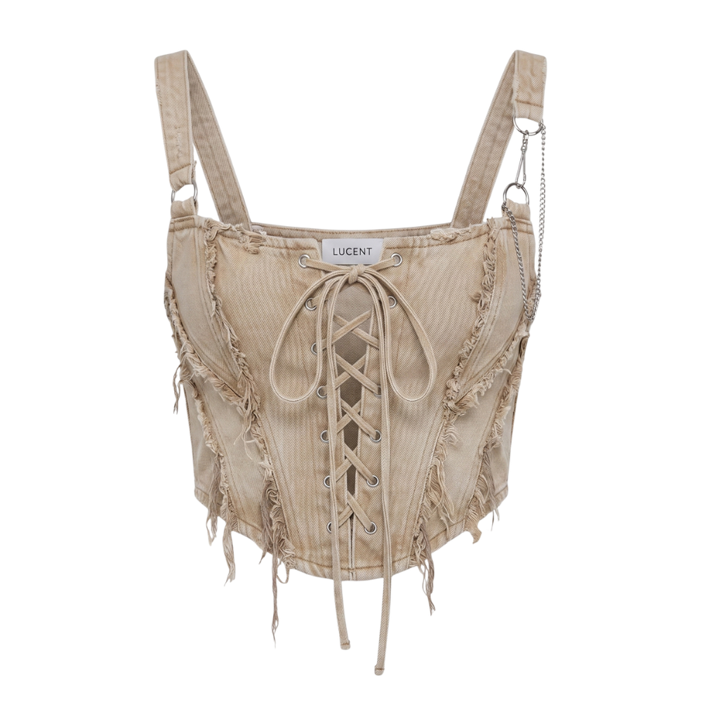 Rebel Lace Denim Corset