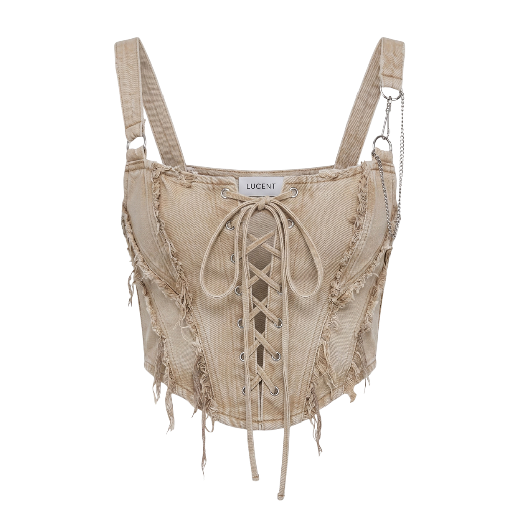 Rebel Lace Denim Corset