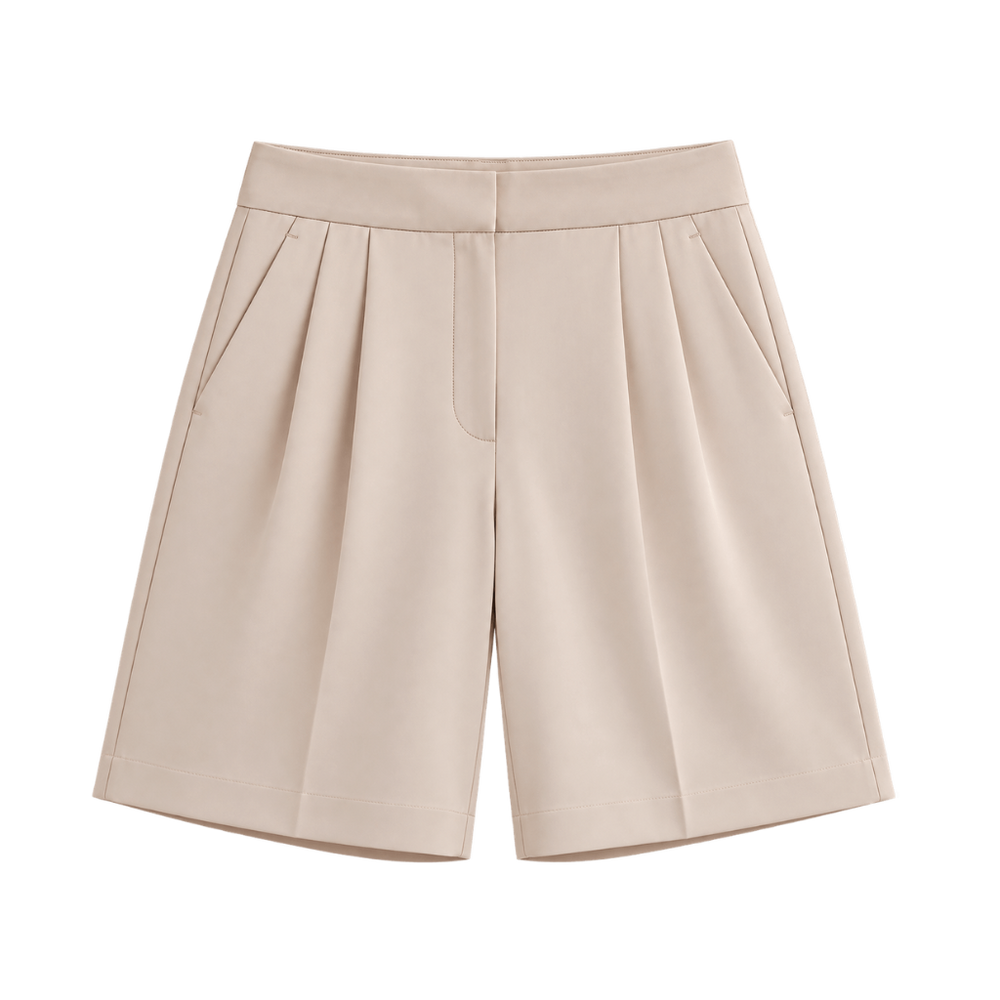 Tailored Pleat Shorts