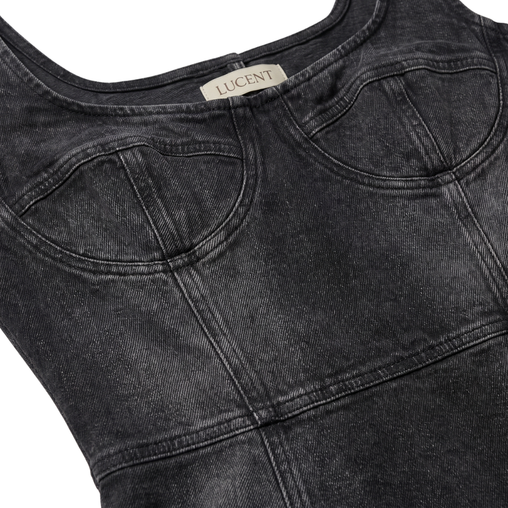 Sculpt Denim Bodysuit