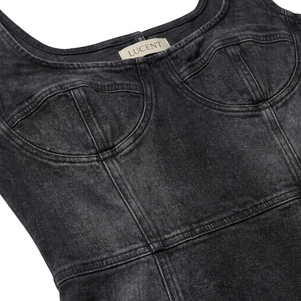 Sculpt Denim Bodysuit
