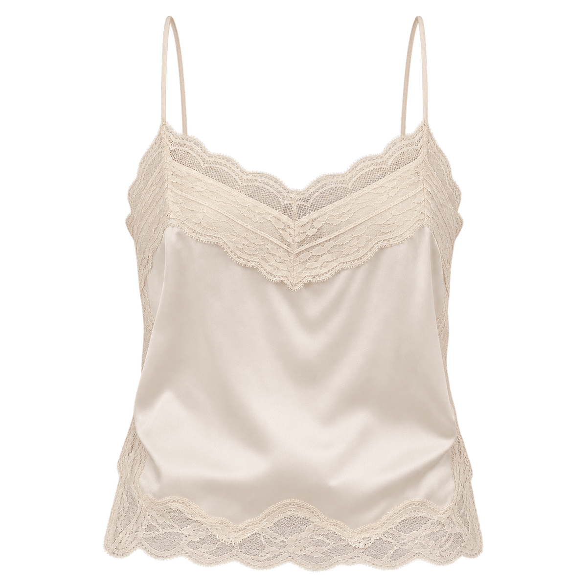 Élan Lace Satin Camisole