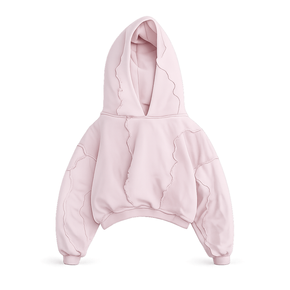 Distressed Patchwork Hoodie