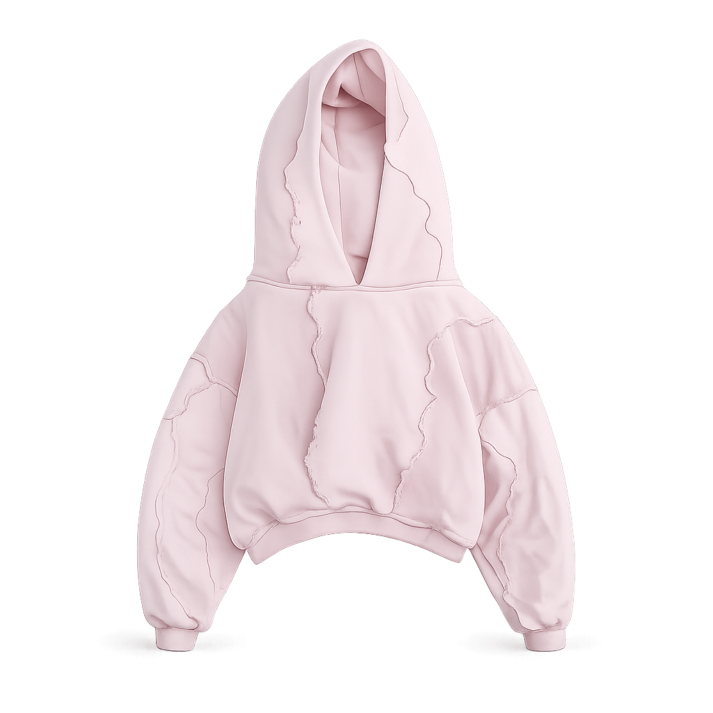 Distressed Patchwork Hoodie