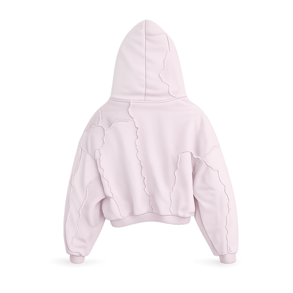 Distressed Patchwork Hoodie