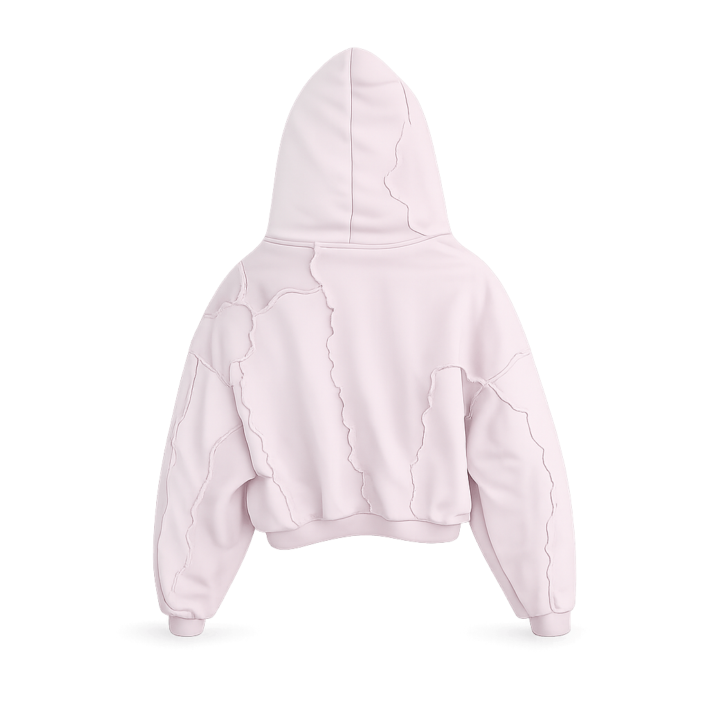 Distressed Patchwork Hoodie